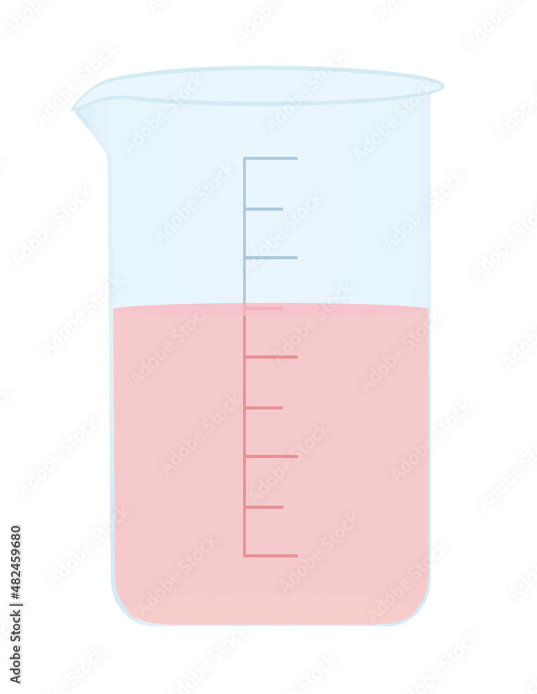 Plastic container with measures. vector Plastic container with measures. vector