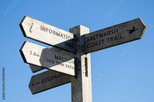 Information sign at Heybridge Basin  Essex