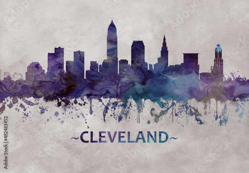 Cleveland Ohio skyline #482463452