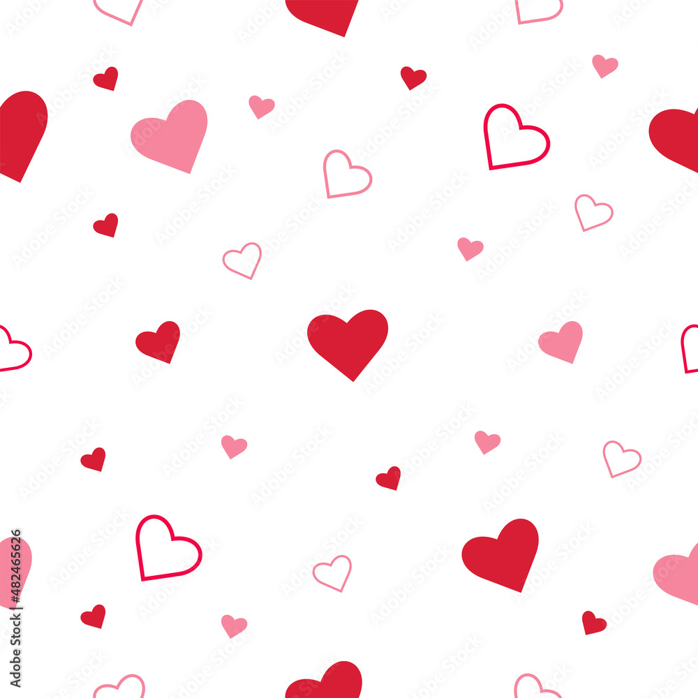 Pattern for Valentine's Day. Vector graphics