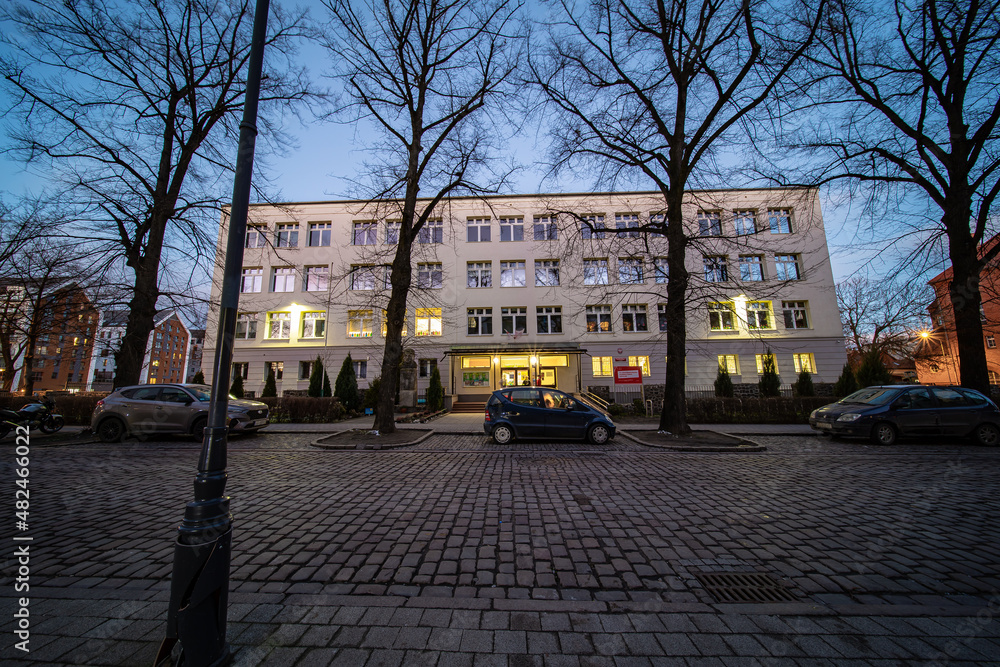 Okolice szkoły podstawowej w Gdańsku