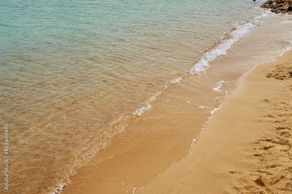 Waves on the tropical sandy beach of the red sea. Waves on the tropical sandy beach of the red sea.