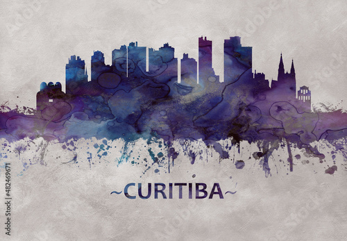 Curitiba Brazil skyline