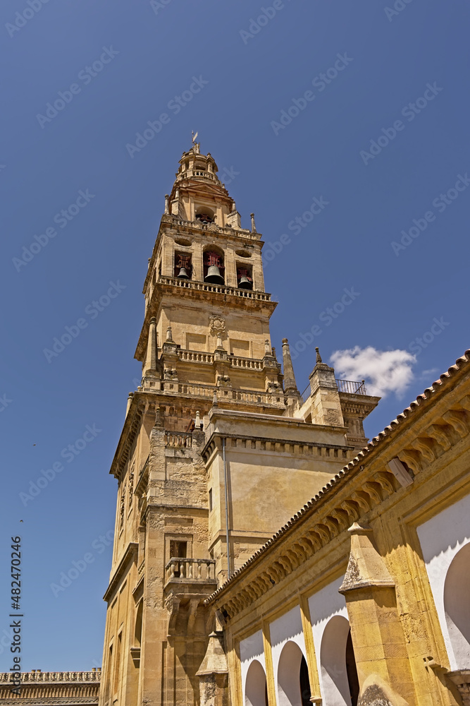 Bell tower of the Cordoba Mosque Cathedral