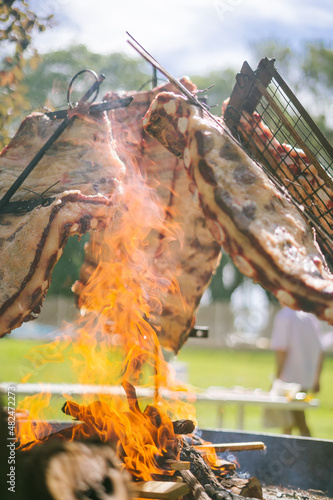 Costillar de ternera a la llama