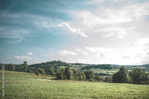 Beautiful landscape during summer 