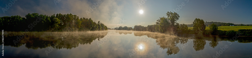 Sunrise Over River