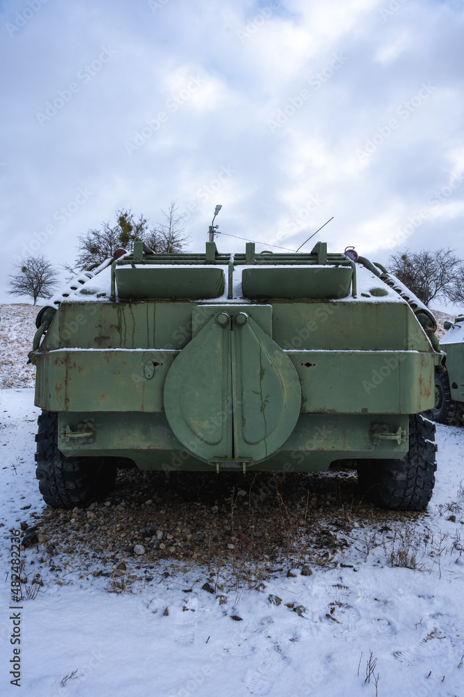 Amphibia truck from the back