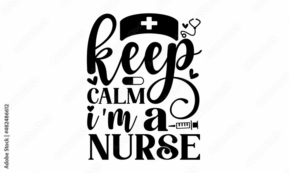  Script Nurse in Stethoscope Design w/Custom Name