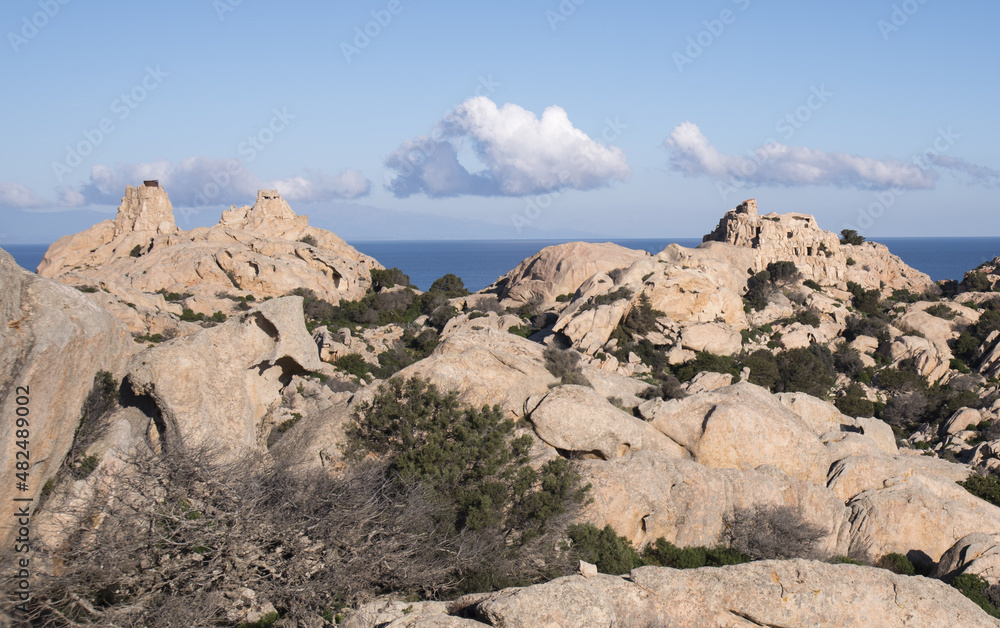 Batteria Candeo, isola Caprera, Parco Nazionale Arcipelago di La Maddalena, Sardegna