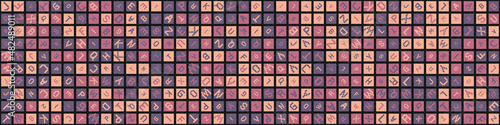 Abstract Geometric Pattern generative computational art illustration