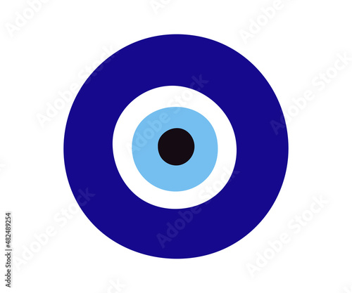 Turkish nazar symbol. Greek charm or amulet.