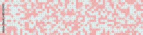 Abstract Geometric Pattern generative computational art illustration