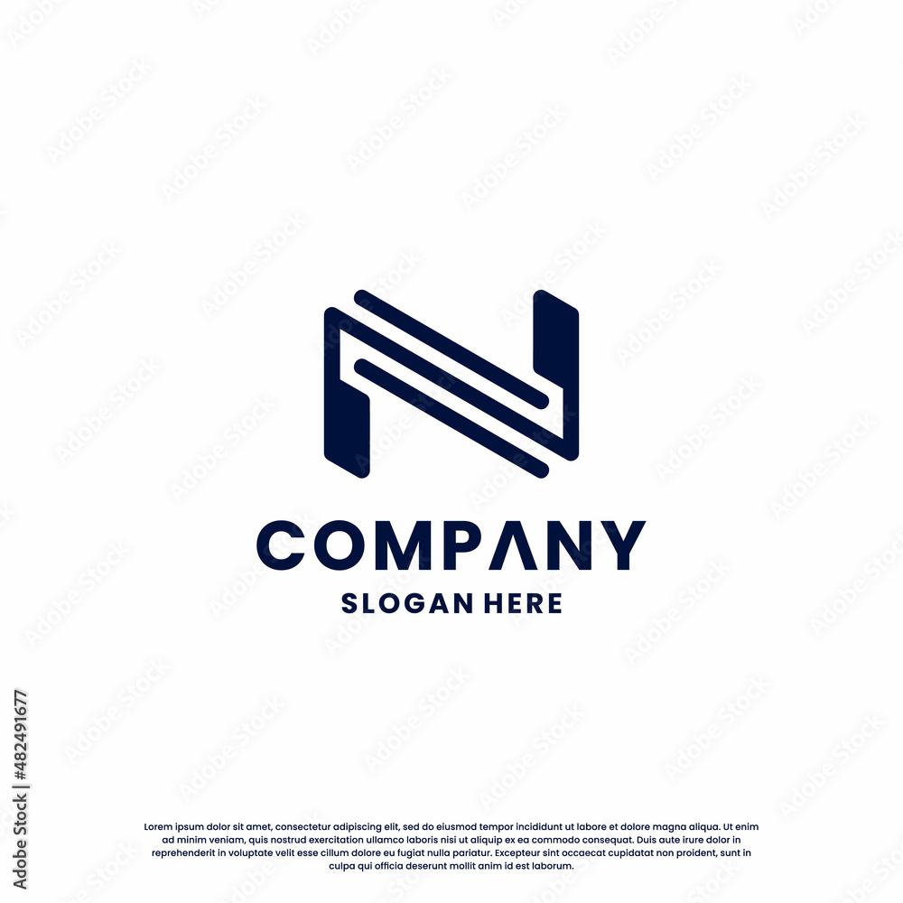 initial letter N logo design monogram for your business initial letter N logo design monogram for your business