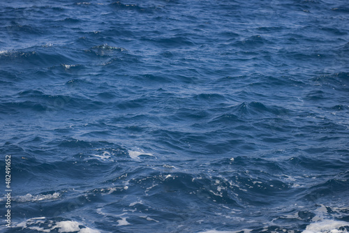 blue water wavy sea surface © Артём Князь
