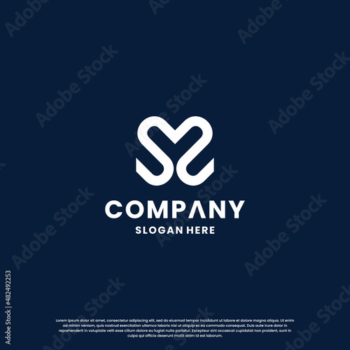 creative letter S, S S, logo design monogram for your business