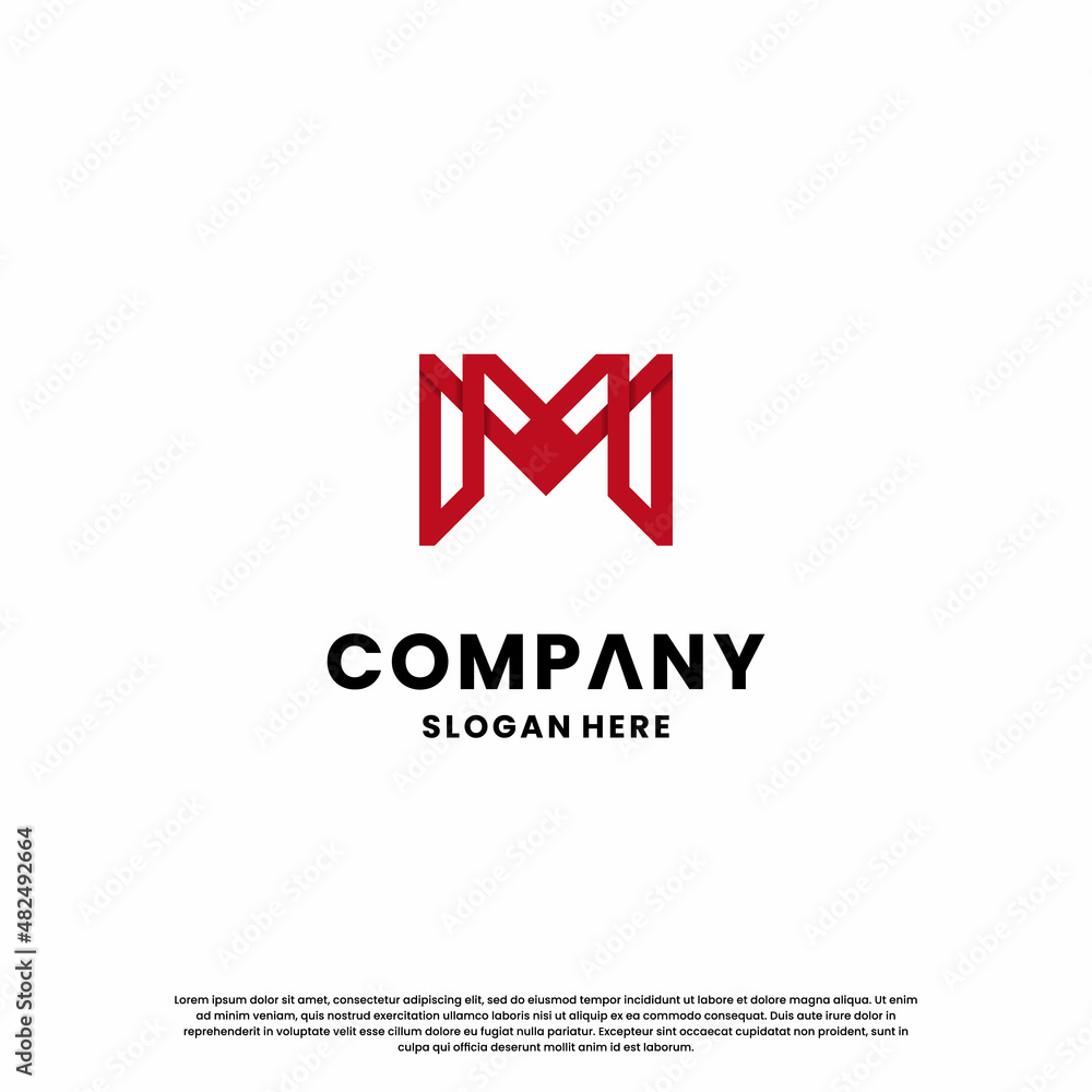 creative letter M logo design monogram for your business identity creative letter M logo design monogram for your business identity