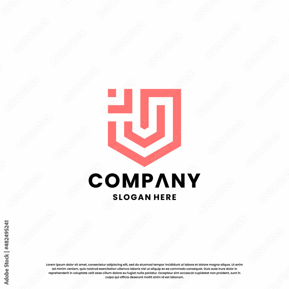 Obraz premium initial letter J monogram logo design inspiration