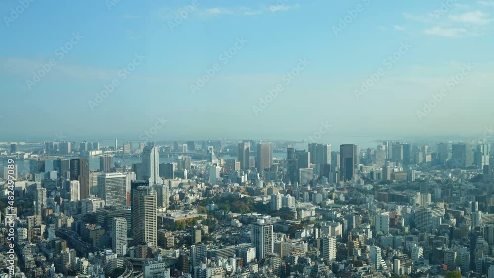 timelapse tokyo city with blue sky japan timelapse tokyo city with blue sky japan