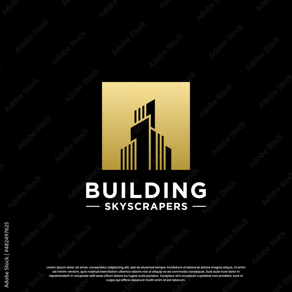 building apartment logo design inspiration. creative design and modern concept building apartment logo design inspiration. creative design and modern concept