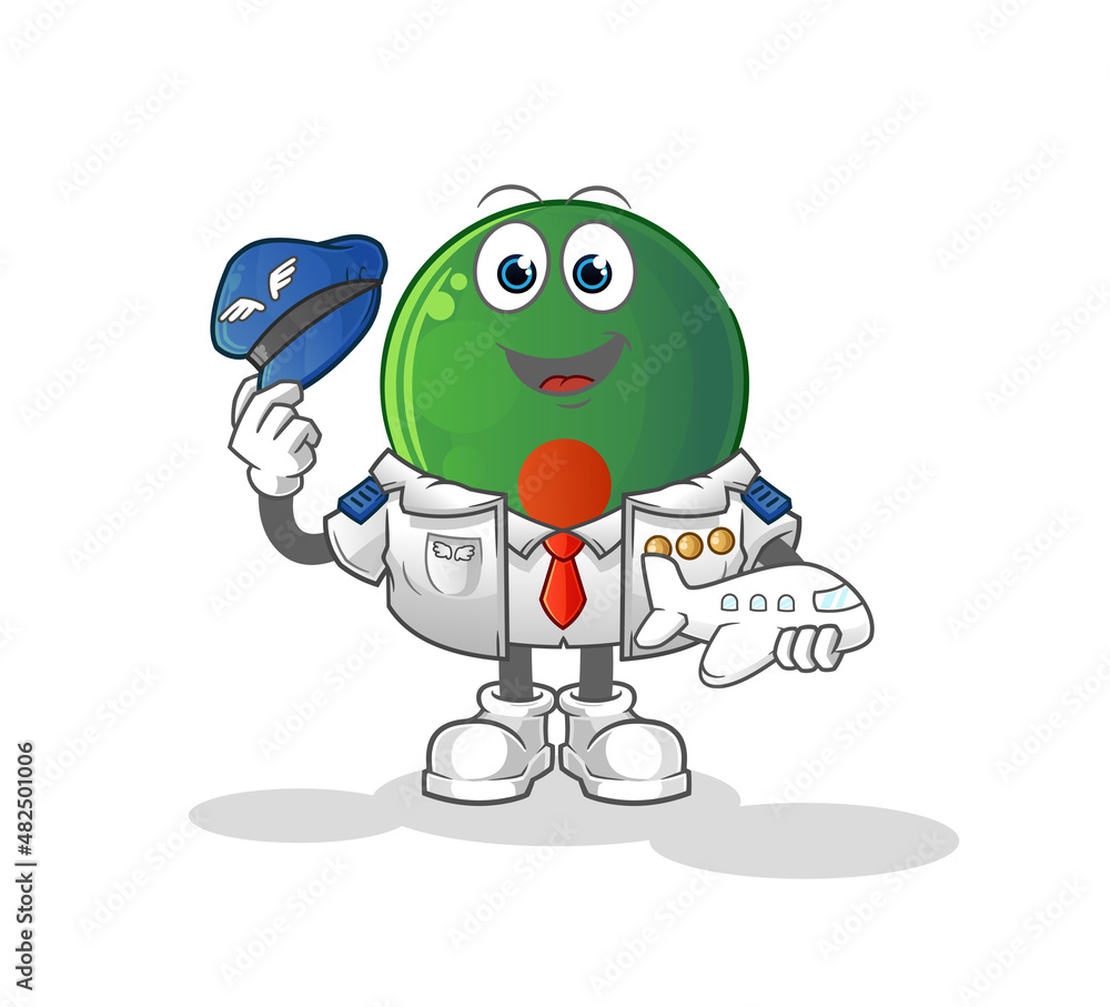 Obraz premium bangladesh flag pilot mascot. cartoon vector
