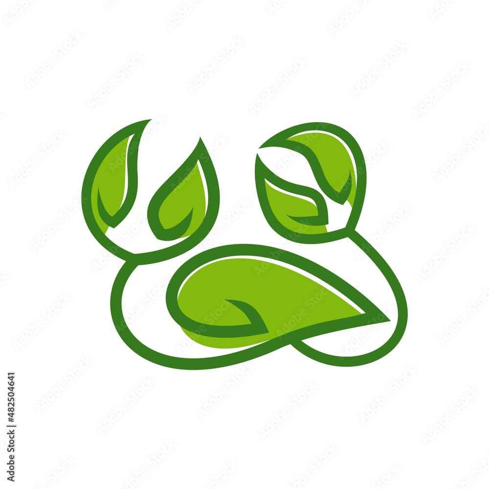 crab leaves logo, symbol icon sign illustration crab leaves logo, symbol icon sign illustration