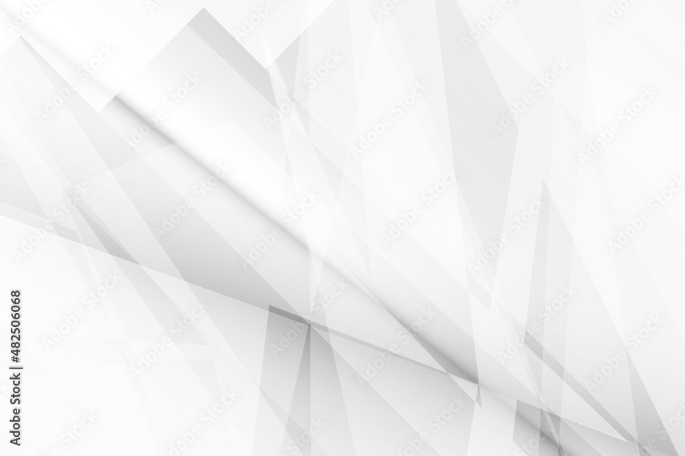 Obraz premium Abstract white and gray color, modern design background with geometric shape. Vector illustration.