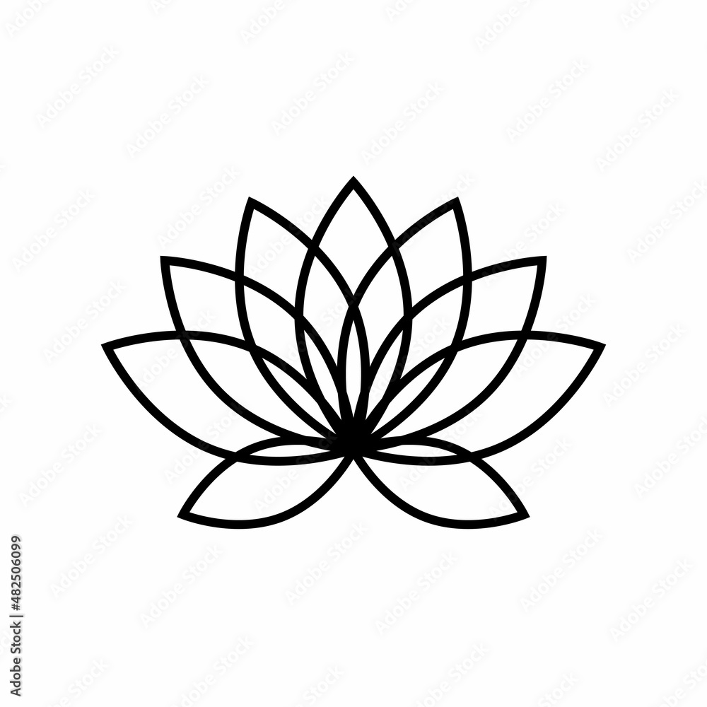 lotus icon design template illustration vector lotus icon design template illustration vector