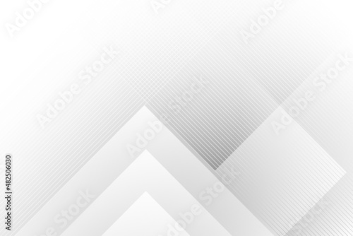 Abstract white and gray color, modern design background with geometric shape. Vector illustration.