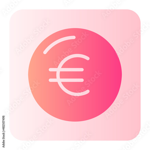 euro gradient icon