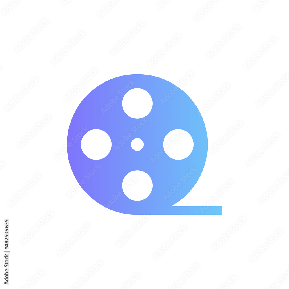 Film Roll vector icon with gradient Film Roll vector icon with gradient