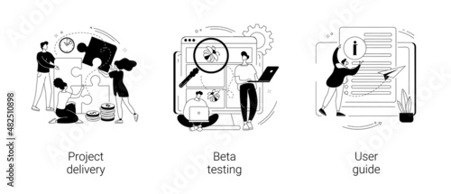 Customer experience abstract concept vector illustrations.