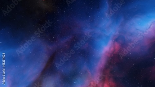 nebula gas cloud in deep outer space