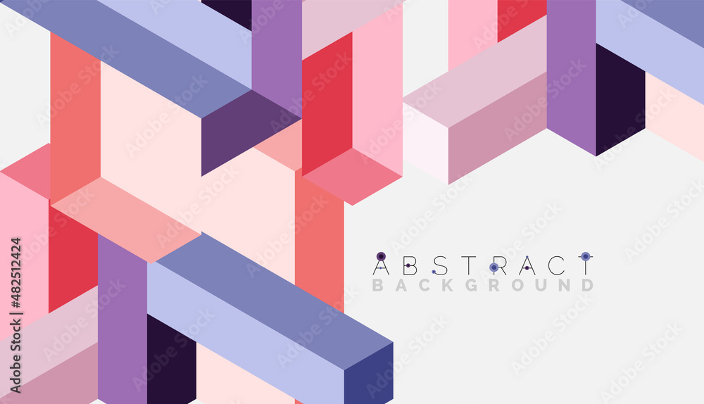 Abstract background. 3d cubes, cubic elements and blocks. Techno or business concept for wallpaper, banner, background, landing page Abstract background. 3d cubes, cubic elements and blocks. Techno or business concept for wallpaper, banner, background, landing page