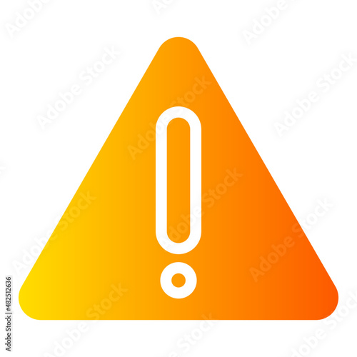 Caution gradient icon