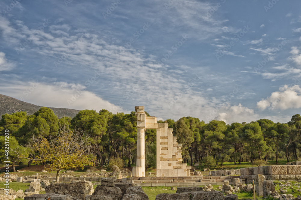 Temple of Asclepius at Epidavros, Greece