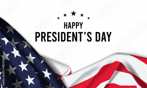 President's Day Background Design. Banner, Poster, Greeting Card. Vector Illustration.