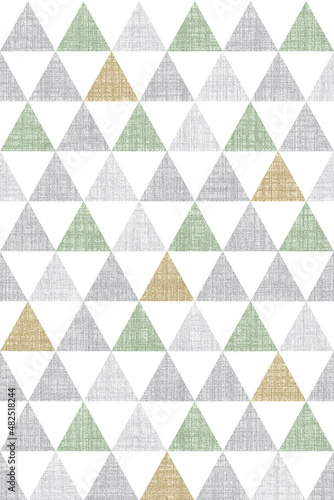 Seamless triangle, pyramid, shape design, textile design, textile pattern