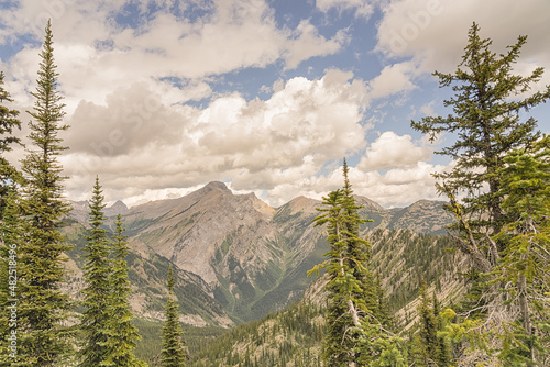 View of mountains in Fernie, British Columbia, Canada photo
