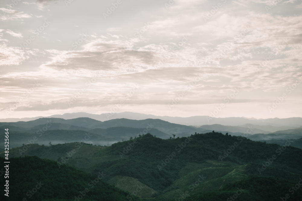 mountains and sunset mountains and sunset