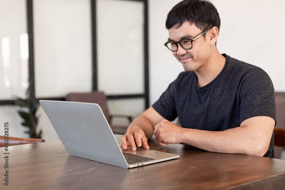 asian man work using computer hand typing laptop keyboard contact us.student study learning education online.adult professional people chatting search at office.concept for technology device business asian man work using computer hand typing laptop keyboard contact us.student study learning education online.adult professional people chatting search at office.concept for technology device business