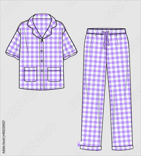 CHECK PYJAMA FOR WOMEN AND TEENS