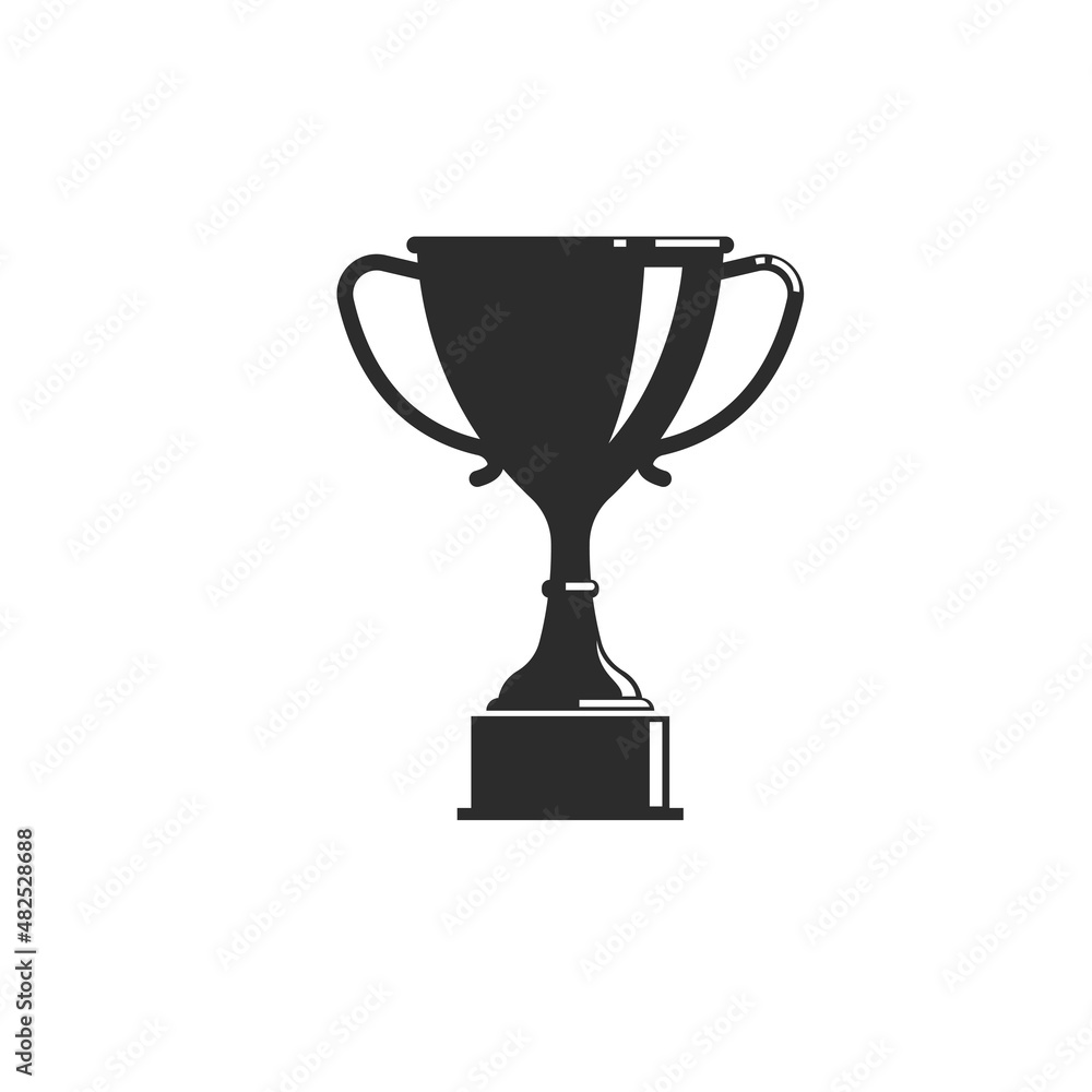 black trophy icon vector illustration design template black trophy icon vector illustration design template