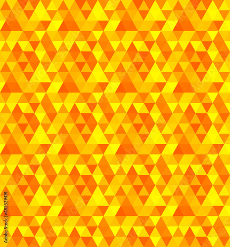 シームレスパターン 三角 オレンジ テクスチャ