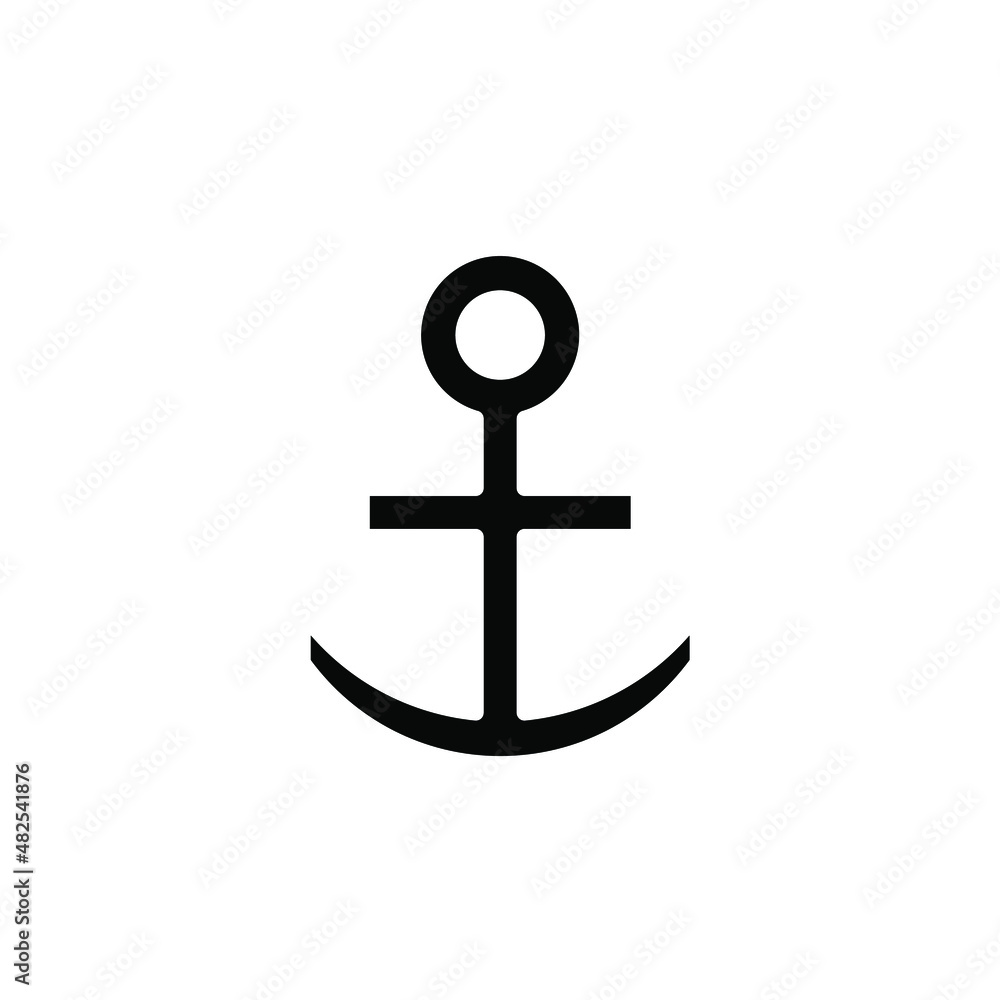 Anchor, Port Solid Icon Vector Illustration Logo Template. Suitable For Many Purposes. Anchor, Port Solid Icon Vector Illustration Logo Template. Suitable For Many Purposes.