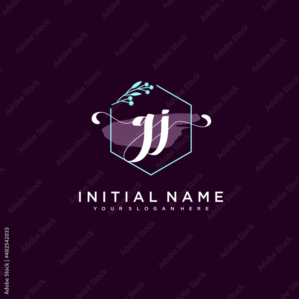 GJ Beautiful handwriting logo or wedding monograms collection GJ Beautiful handwriting logo or wedding monograms collection