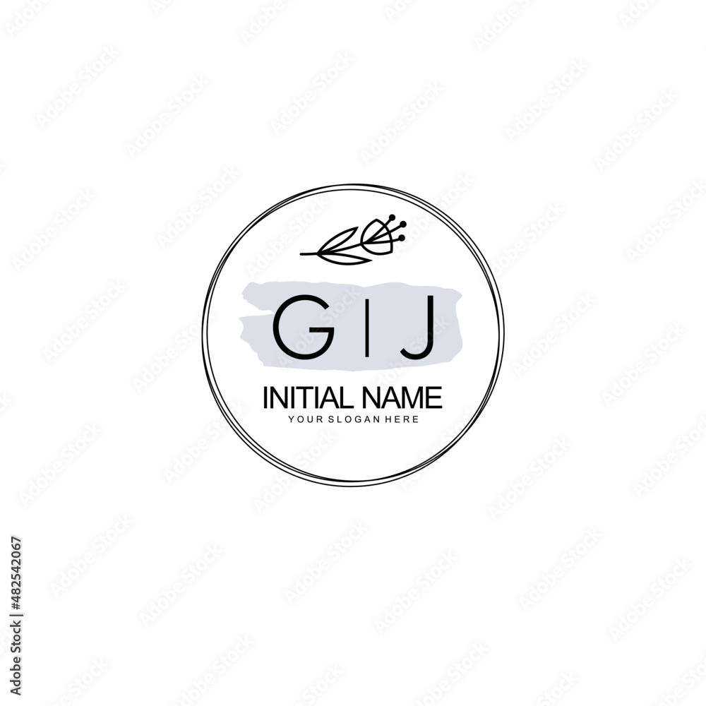 GJ Hand drawn wedding monogram logo GJ Hand drawn wedding monogram logo