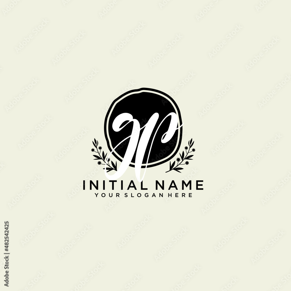 GP monogram logo template vector GP monogram logo template vector