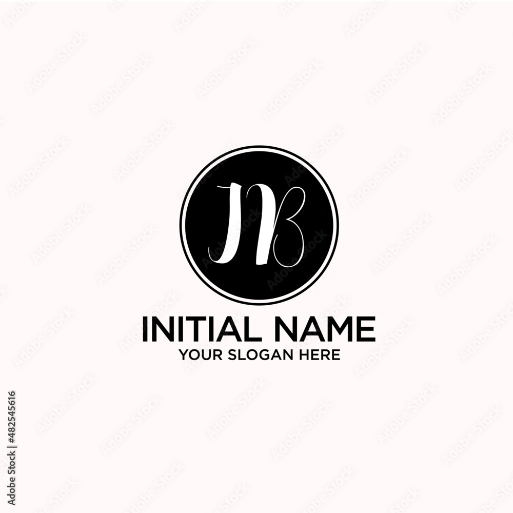 JB monogram logo template vector JB monogram logo template vector
