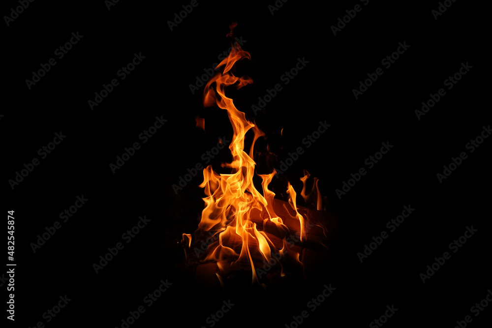 Fire flames on black background. abstract fire flame background. Fire flames on black background. abstract fire flame background.